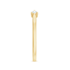 Dainty Diamond Two Stone Cuff Ring in Gold