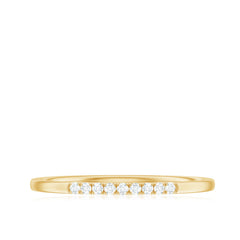 Minimalist Diamond Stackable Ring for Women