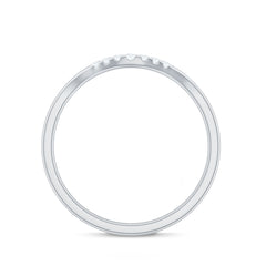 Natural Diamond Curved Enhancer Ring for Women