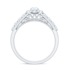 1.50 CT Zircon Statement Engagement Ring