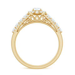 1.50 CT Zircon Statement Engagement Ring