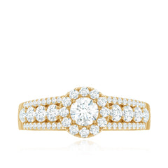 1.50 CT Zircon Statement Engagement Ring