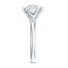 2 CT Moissanite Solitaire Engagement Ring in 6 Prongs