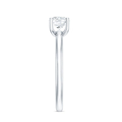 Certified 6 MM Moissanite Solitaire Promise Ring for Her