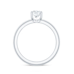 Certified 6 MM Moissanite Solitaire Promise Ring for Her