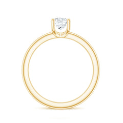 Certified 6 MM Moissanite Solitaire Promise Ring for Her