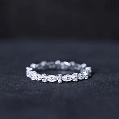 Designer Moissanite Eternity Ring for Women