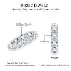 Moissanite Vintage Antique Wedding Ring