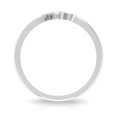 Certified Moissanite Three Stone Promise Ring