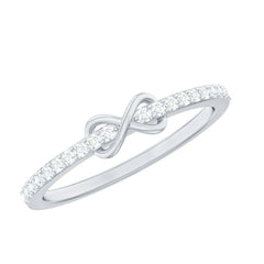 Brilliant Cut Diamond Infinity Promise Ring For Women