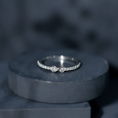 Brilliant Cut Diamond Infinity Promise Ring For Women