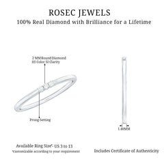 Certified Round Diamond Proposal Ring For Her