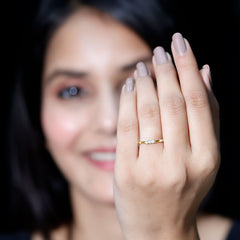Certified Round Diamond Proposal Ring For Her