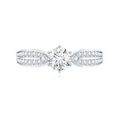 Certified Solitaire Lab Grown Diamond Promise Engagement Ring
