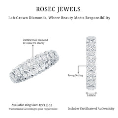 Full Eternity Lab Grown Diamond Wedding Ring For Her