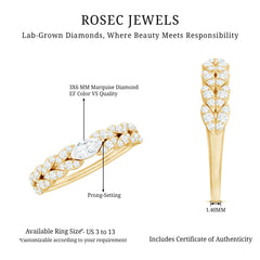 Lab Grown Diamond East West Eternity Ring for Her