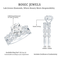 Diamond Designer Marriage Ring Set For Women