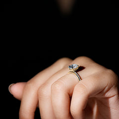 Certified 7X9 MM Lab Grown Diamond Oval Engagement Ring
