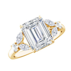 Womens Diamond Engagement Ring with Split Shank