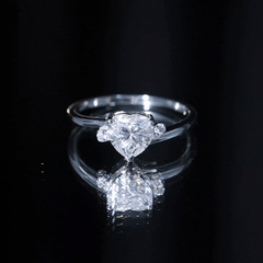 7 mm Heart Lab Grown Diamond Proposal Ring For Her