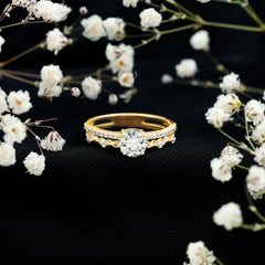 Brilliant Cut Lab Grown Diamond Designer Engagement Ring