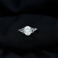 Women Lab Grown Diamond Celtic Knot Engagement Ring