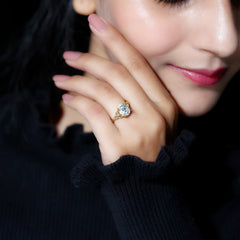 Women Lab Grown Diamond Celtic Knot Engagement Ring