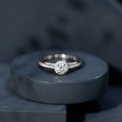 Diamond Vintage Looking Engagement Ring
