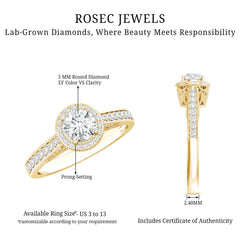 Diamond Vintage Looking Engagement Ring