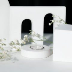 Lab Created Diamond Simple Eternity Ring in Pave Setting