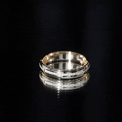Lab Grown Diamond Twisted Rope Band with Accents