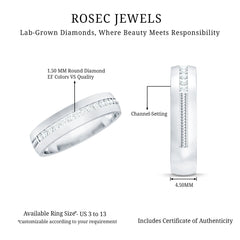 Lab Grown Diamond Twisted Rope Band with Accents