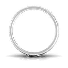 Certified Lab Grown Diamond Wedding Band in Flush Setting