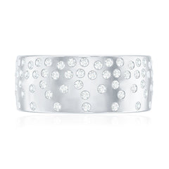 Certified Lab Grown Diamond Wedding Band in Flush Setting