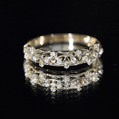 Designer Lab Grown Diamond Wedding Band For Women