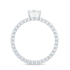 Princess Cut Lab Grown Diamond Promise Ring With Certificate