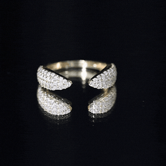 Lab Created Diamond Wedding Wrap Ring For Women