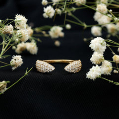 Lab Created Diamond Wedding Wrap Ring For Women