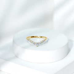 Certified Brilliant Cut Lab Grown Diamond Wedding Band Enhancer