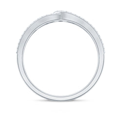 Brilliant Cut Lab Created Diamond Knot Anniversary Ring for Her