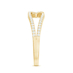Brilliant Cut Lab Created Diamond Knot Anniversary Ring for Her