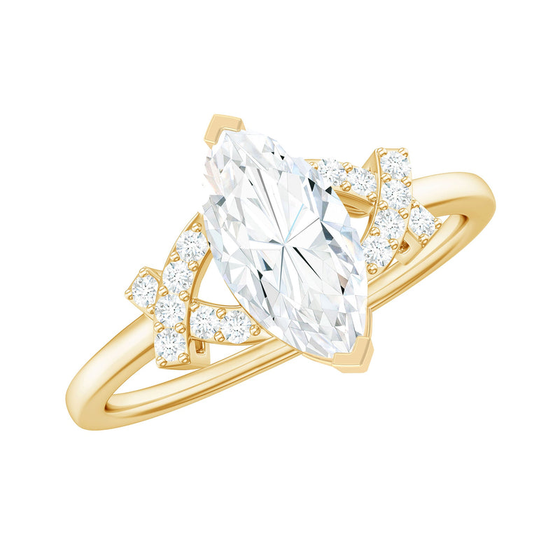 Lab Grown Diamond 5X10 MM Marquise Engagement Ring