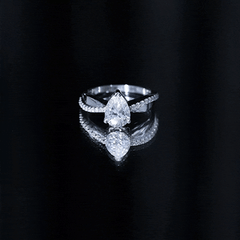 Pear Cut Diamond Classic Engagement Ring