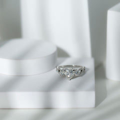 Certified 7 MM Lab Grown Diamond Heart Shaped Engagement Ring