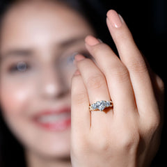 Certified 7 MM Lab Grown Diamond Heart Shaped Engagement Ring