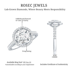 2 Carat Ethical Diamond Circle Engagement Ring