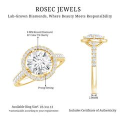 2 Carat Ethical Diamond Circle Engagement Ring