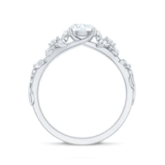 Certified 1 Ct Lab Grown Diamond Nature Engagement Ring