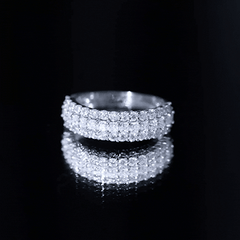 Half Eternity Lab Grown Diamond Wedding Band