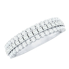 Half Eternity Lab Grown Diamond Wedding Band